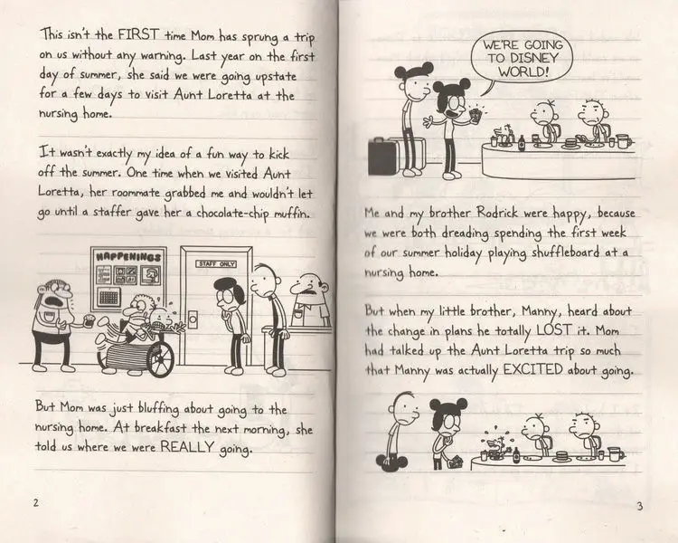 16PCS/Set English Picture Book Diary of a Wimpy kid Comic Bridge Novel Children Daily Reading Book Box Packing Children Age 6-12