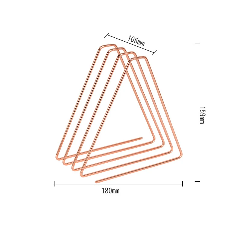 Adjustable 3-Slots Desktop Magazine File Holder, Triangle Metal Wire Book Organizer Rack, File Folder Sorter Stand Holder