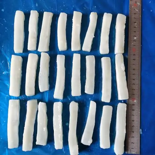 Frozen Squid Strip Skin Off Giant Squid Stick Wing BQF/IQF Gigas Todarodes Pacificus Customize Glazing For Korrea Market