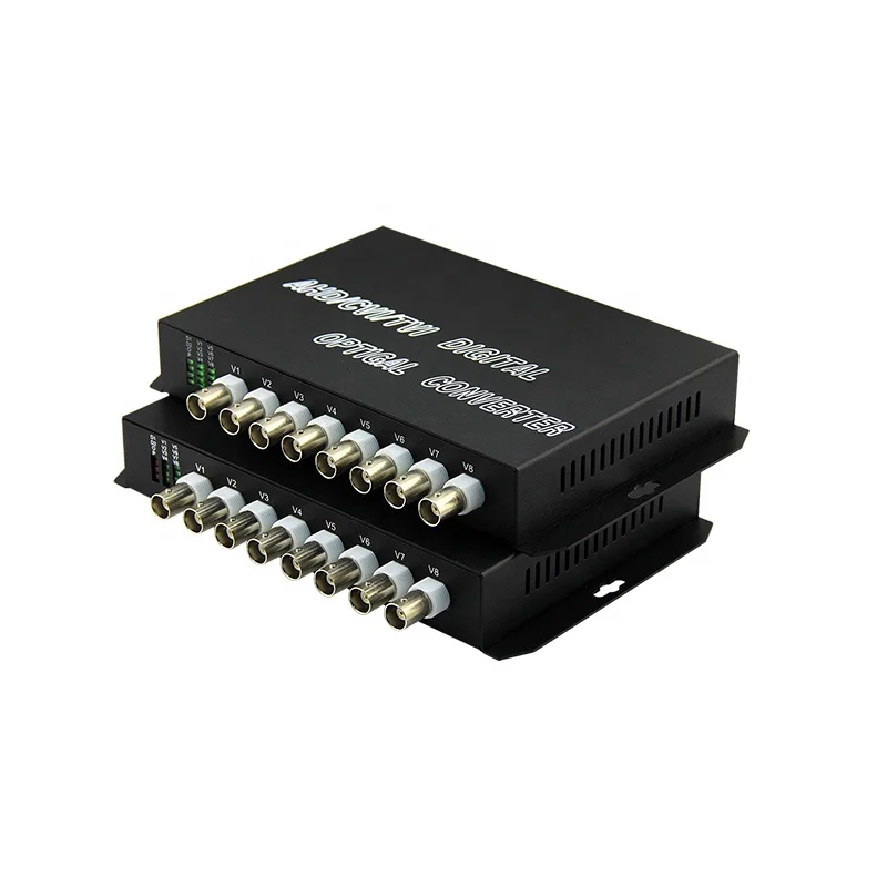 hot sale Surveillance equipment  CCTV HD Camera 1080P/960p/720P fiber video converter 8Ch forward