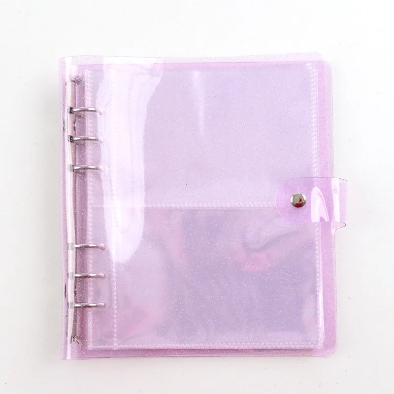 Wholesale Durable Personalized Transparent Glitter Soft Plastic PVC Card Business Card Binder Photo Album