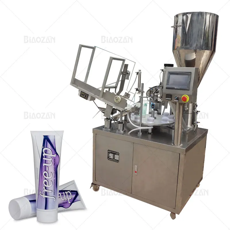 Fully Automatic filling sealing machine for Plastic Toothpaste Tube Soft Cosmetic Cream Paste Tube Filling Sealing Machine