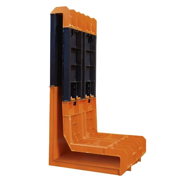 Chinese supplier L shape concrete Retaining wall mould for sale