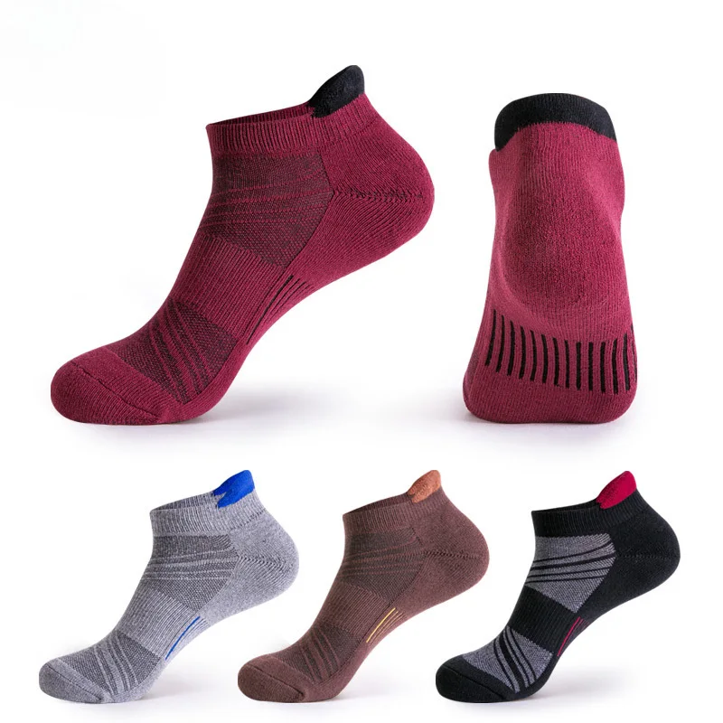 Athletic for Men Cheapest  Socks with Cushion Sport Athletic Running Customized logo Low Cut Soft Comfortable Knitting Socks