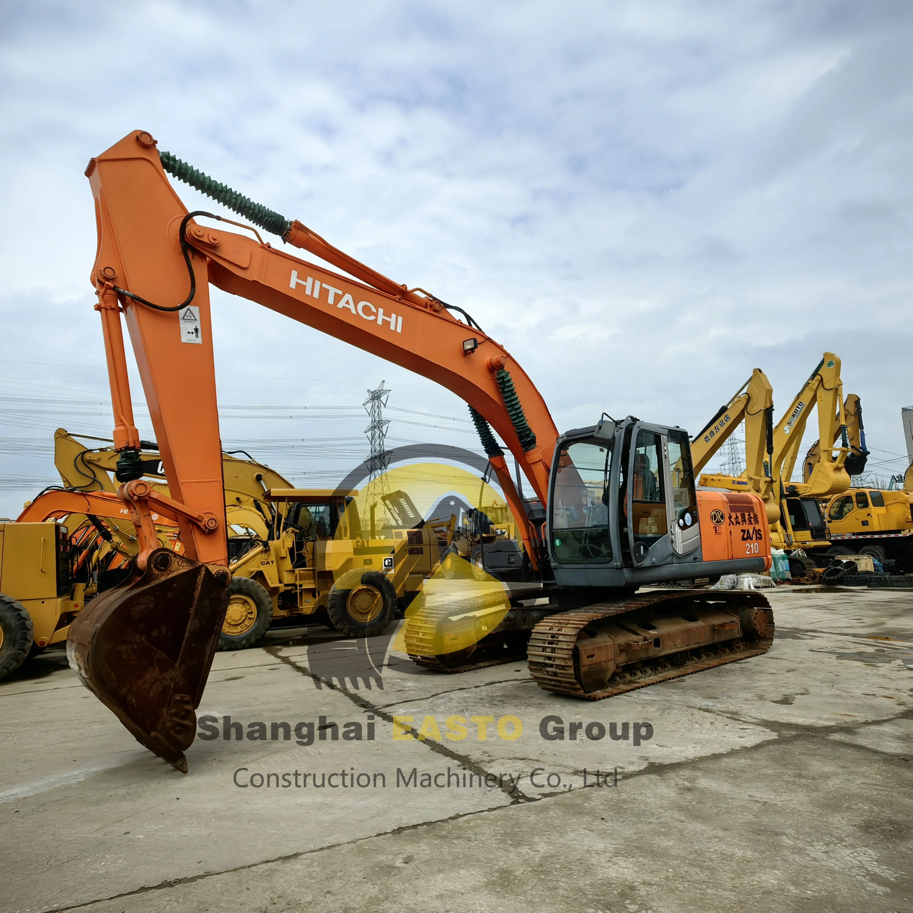 second hand 21 TONS excavator ZX210 Crawler Excavator