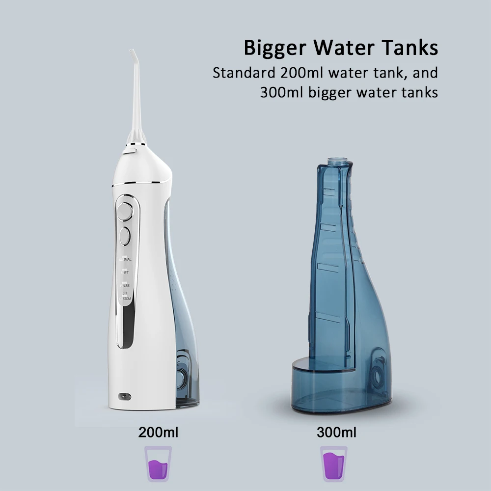 Mini Water Pick Power Water Flosser Device UK Tongue Scraper Wireless Smart Oral Irrigator
