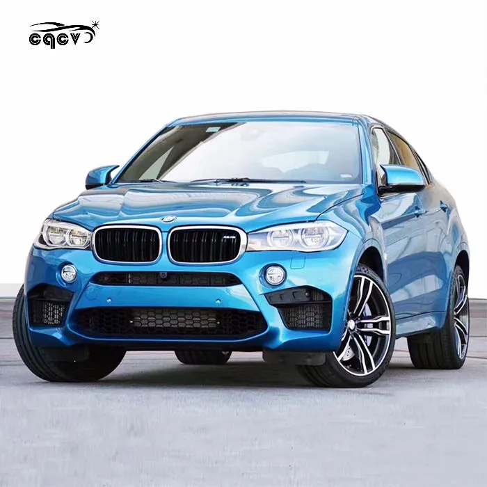 X6M стиль кузова для BMW X6 f16 передний бампер задний и боковые юбки x6 facelift пластиковый материал
