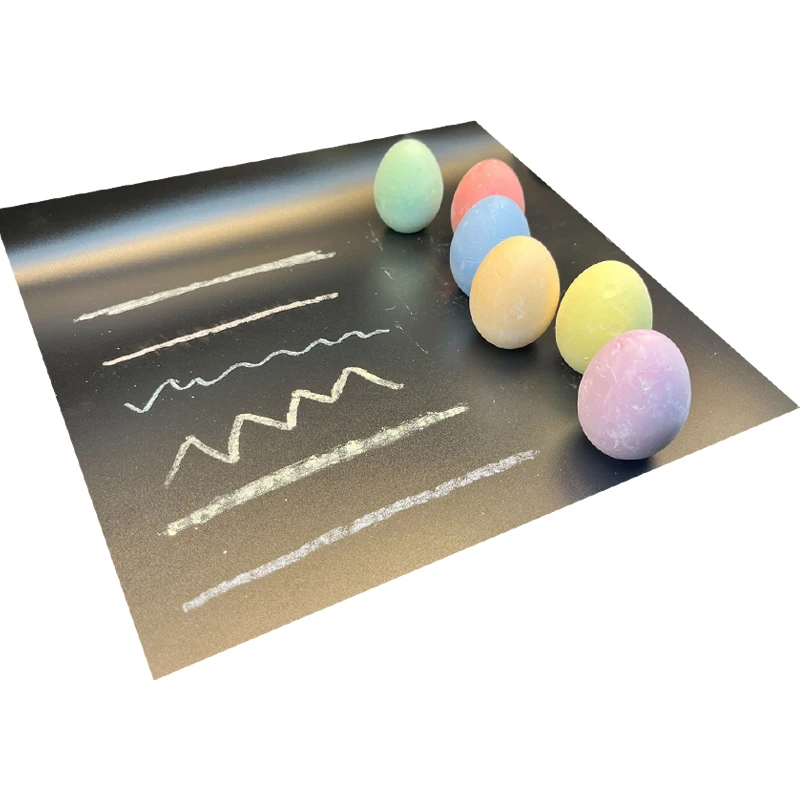 4 Pcs Custom Non Toxic Washable Outdoor Jumbo Sidewalk Egg shaped Chalk