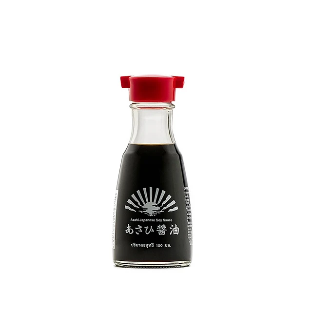 Premium Japanese Soy Sauce 150 ml in Glass Bottle Packaging Concentrate and Salty Taste Fermented Sushi Japanese Food