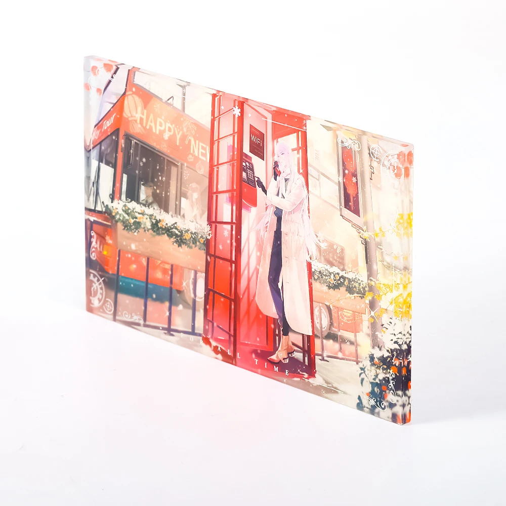 CNAWO Printed Custom Acrylic Block Cartoon Anime Plastic Acrylic Clear Block