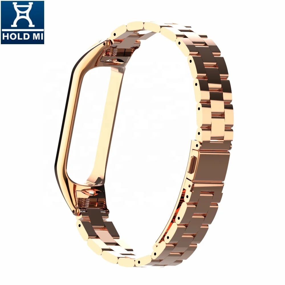 Holdmi 43037 Series Watch Band Strap Stainless Steel Luxury Rose Solid Gold Color for Xiaomi 14 Colors High Quality Hot Sale