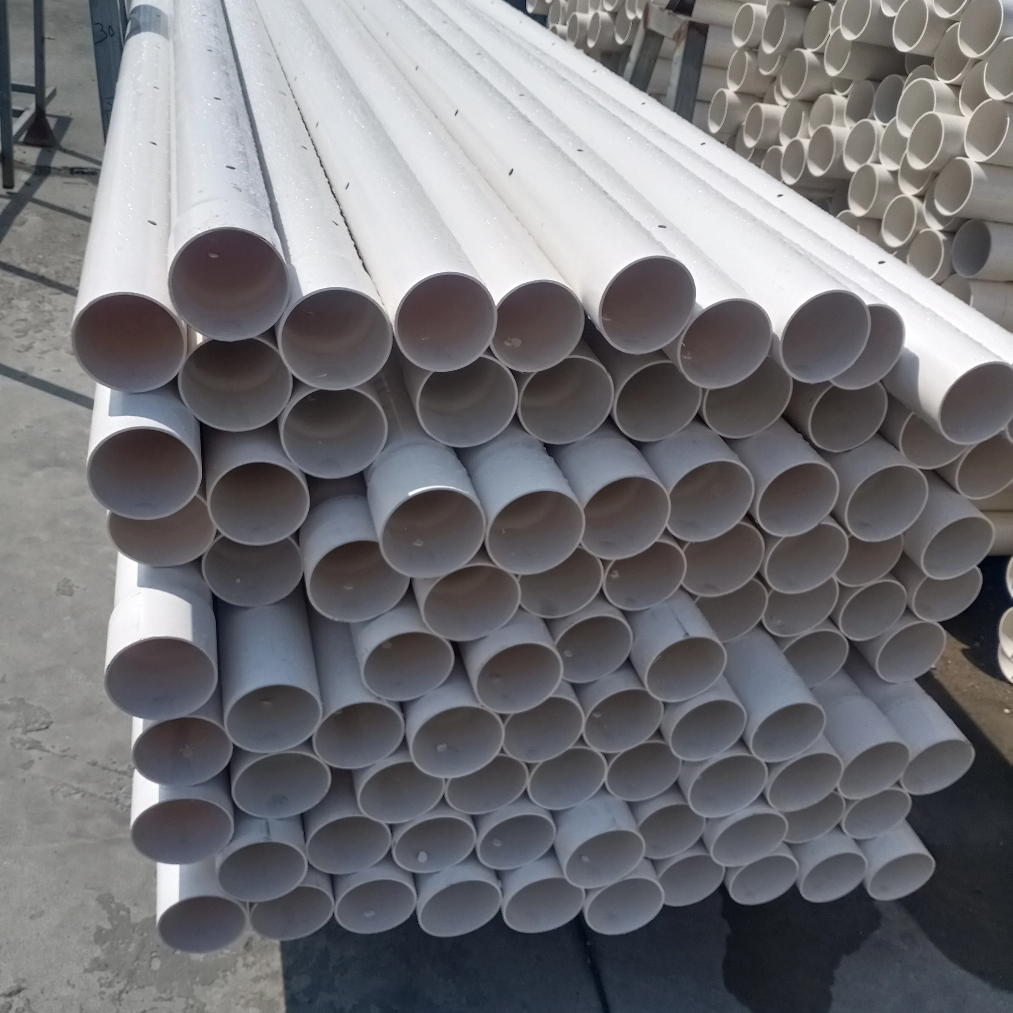 60mm 63mm Flexible PVC Perforated Pipe Durable Drainage Pipe for Water & Irrigation Custom Moulded UPVC or PVC 200mm Length
