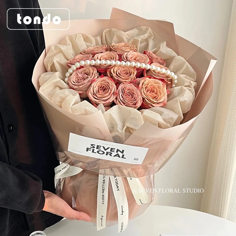 New 20 sheets 35*50cm Waterproof Flower Boutique Packaging Paper Korean Paper