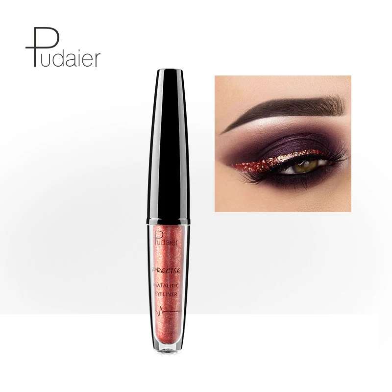 Long Lasting 16 Colors Eyeliner Private Label Glitter Highlighter Eye Makeup Waterproof Liquid Eyeliner Cosmetics