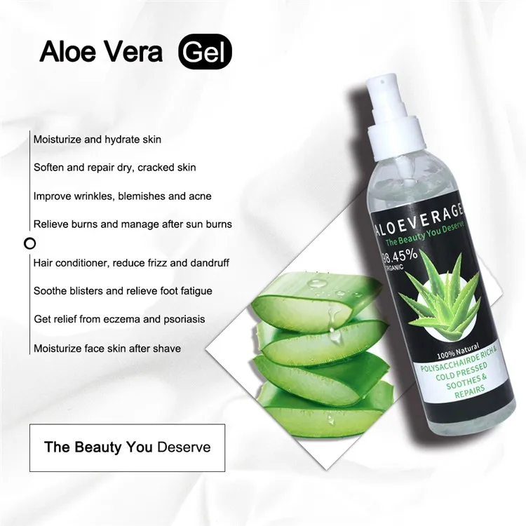 250ml Whitening And Moisturizing Aloe Vera Gel Bulk 100% Pure Natural Organic Forever Soothing Aloe Vera Gel For Face