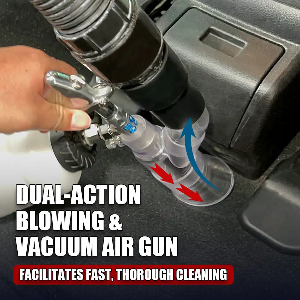 High-Pressure Turbo Cleaning Gun with Adjustable Valve Control for Car Detailing
