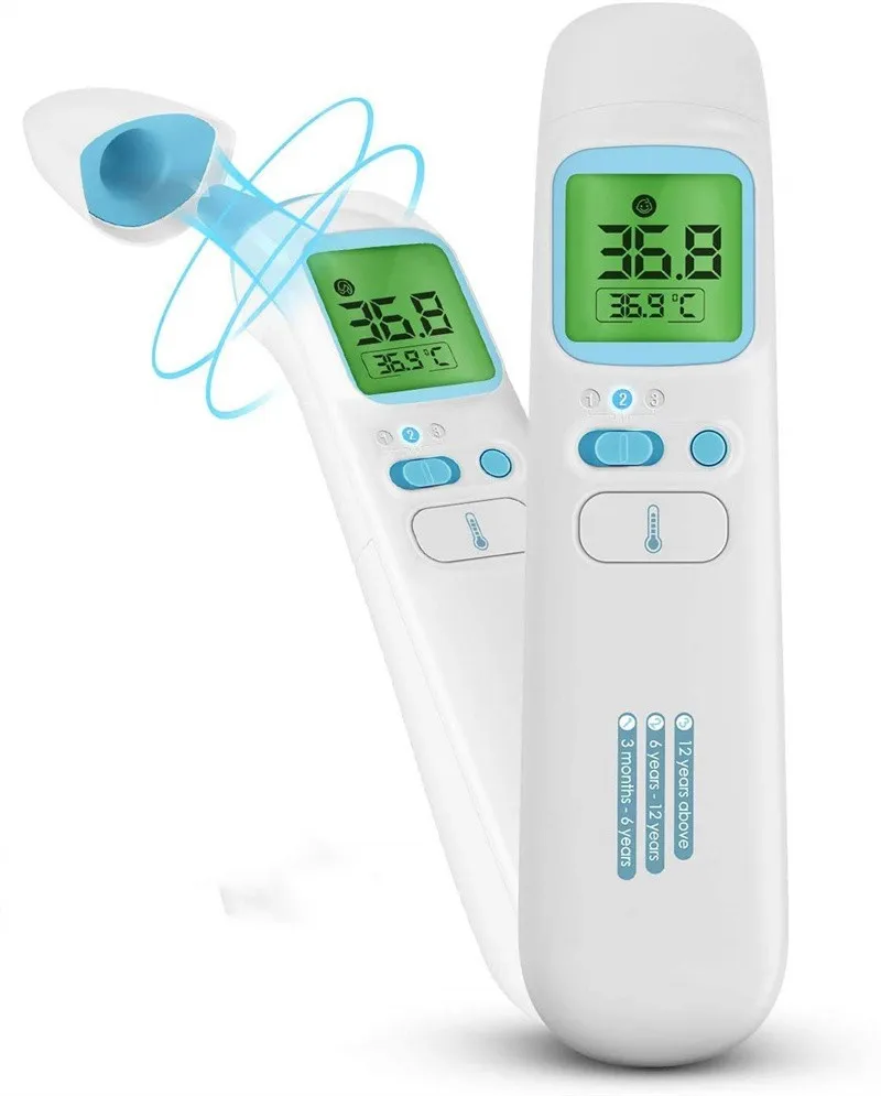 CE 510K Approved Clinical Fever Household Thermometers Digital Non Contact Infrared Forehead Thermometer Body Thermometer