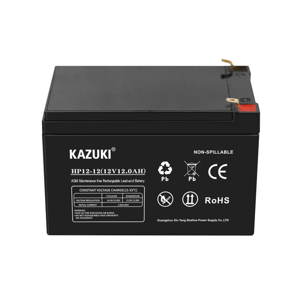 12V12ah battery Champion power Rechargeable Battery factory 12V12ah lead acid AGM VRLA Torch lamp Battery 12V12ah