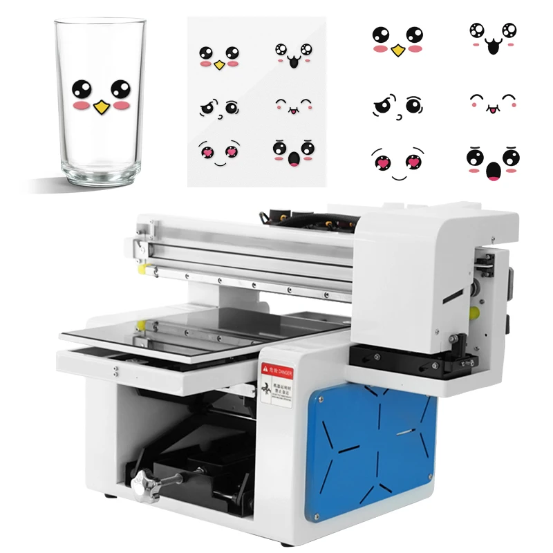 Uv Printer A4 Flatbed for Glass Wood PVC Leather Acrylic Phone Case Inkjet Large Format Small Glass Perfume Bottle Uv Printer