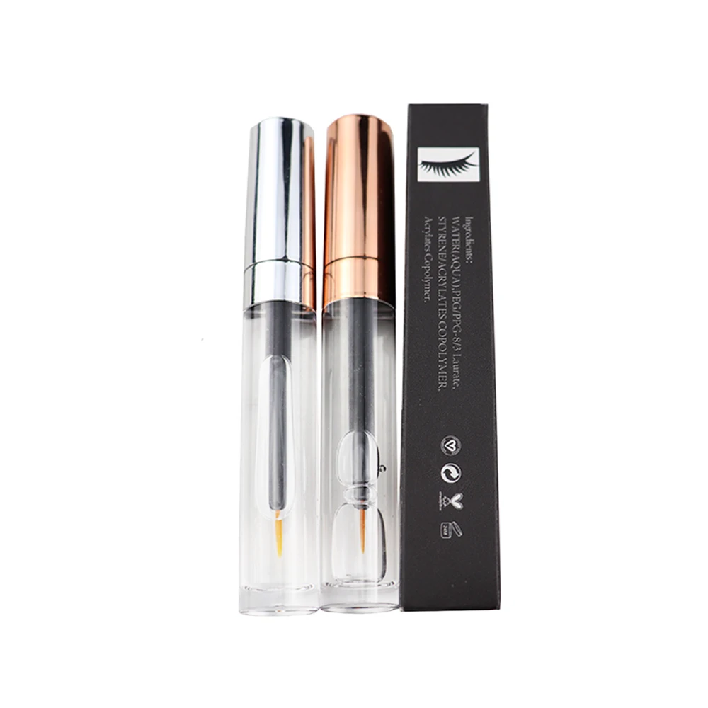 High Viscosity Mink Clear Lashes Glue Waterproof Private Label Adhesive Eyelash Glue DIY Mink Silk Strip Lashes Application Free