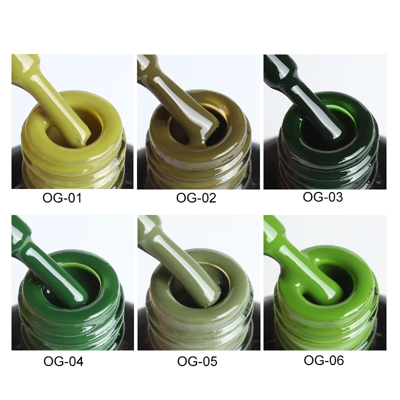 Olive Emerald Green Color Polish Nail Gel Varnish Primer for Nails Manicure Uv Lamp Gel Nail Polish