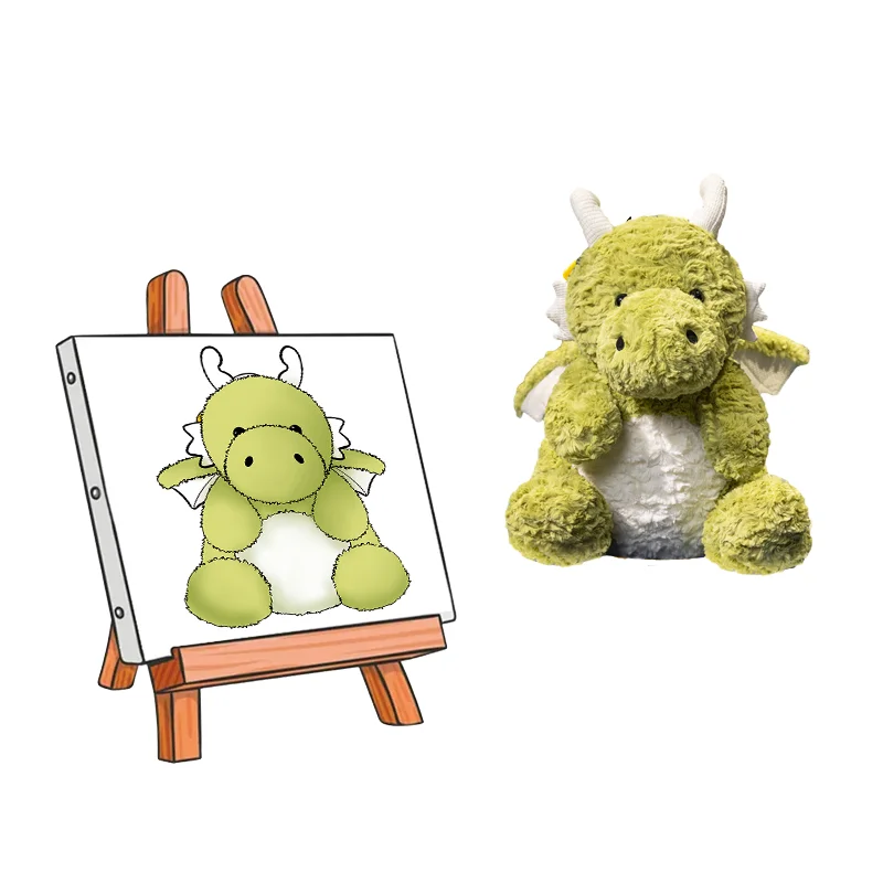 Unisex Custom Stuffed Animal Plush Toys Custom Made Plush Dolls and Dinosaur Plush Toy PP Cotton Filling