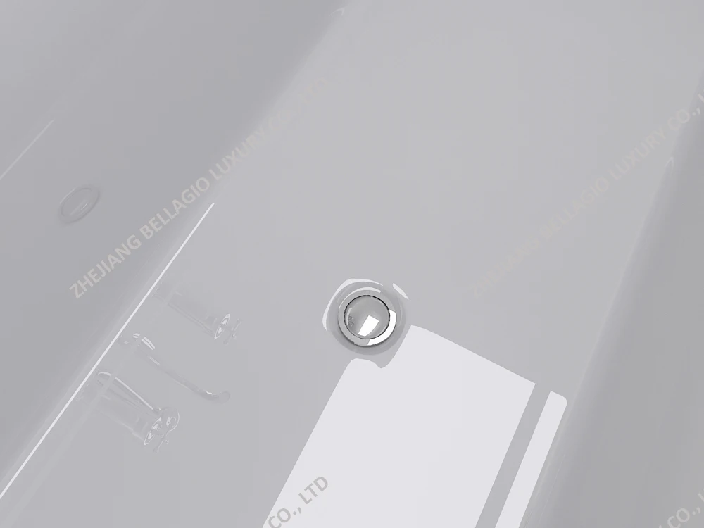 BELLAGIO 1.7m grey acrylic bathtub, freestanding tub, hot sale bath spa