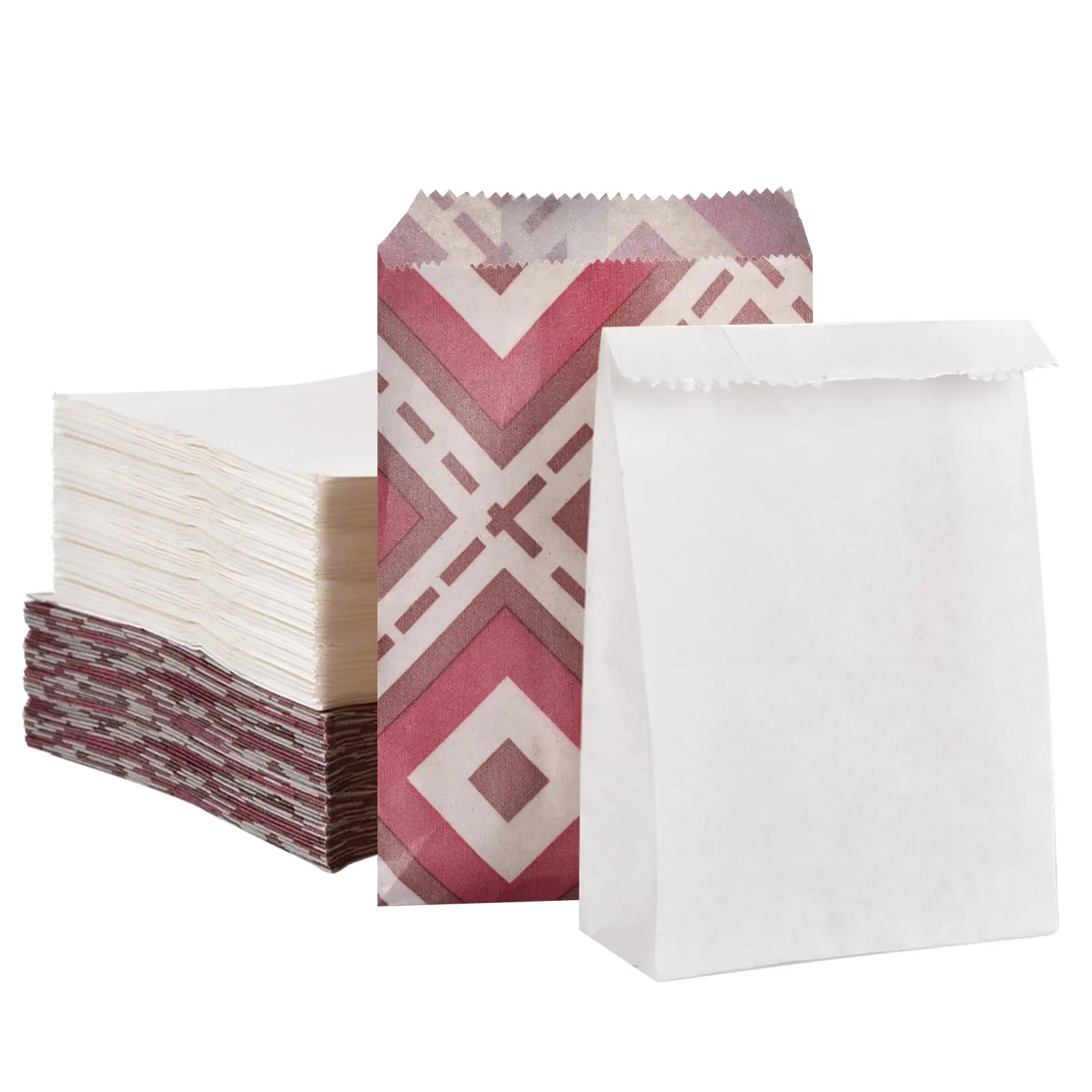 Высококачественная упаковка закусок ручной работы непромокаемое масло полупрозрачное печенье выпечка вощеные маленькие бумажные пакеты из гласина