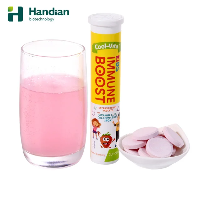 ODM OEM Multivitamin Effervescent Tablets for kids Food Supplement Immune Boost