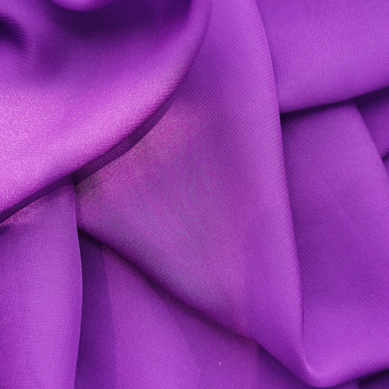 in stock 100%polyester transparent gauze fabric for wedding dress headscarf