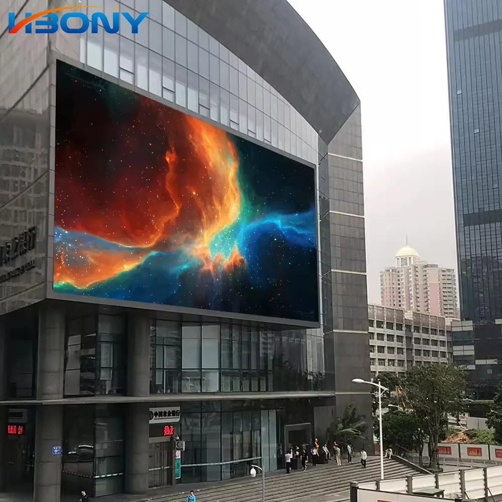 Big Outdoor P2 P2.5 P2.9 P3 P3.91 P4 P5 P6 Led Media Screen Eye Catching 3d Effect Hd Led Movie Video Screen For Building Wall