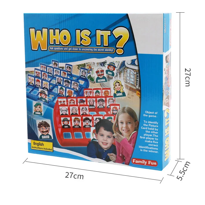 Family Team game kids guess who toy board guessing education train toy