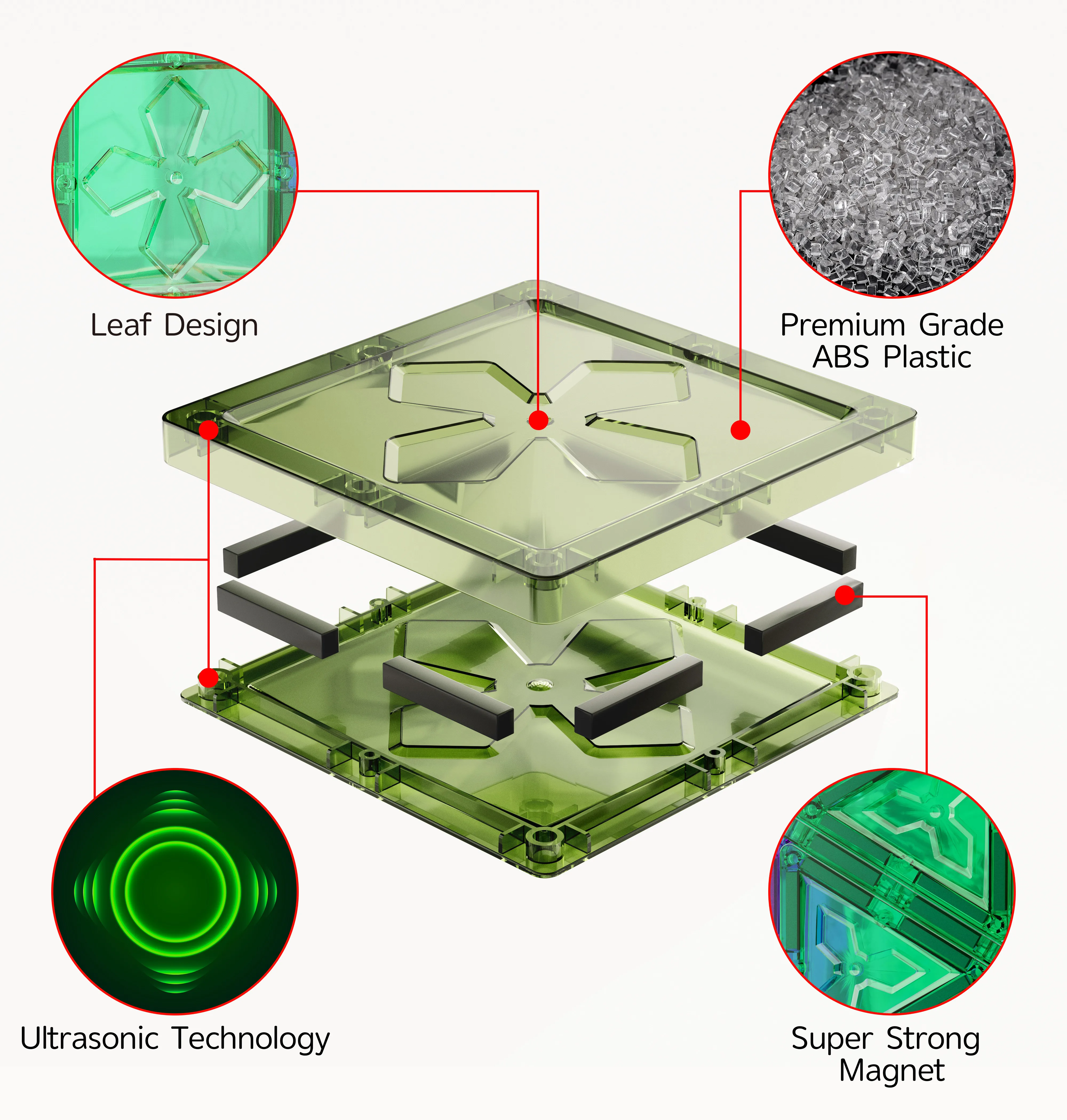 Smart Kids Stacking Toys Educational Blocks Brick Building Learning Set