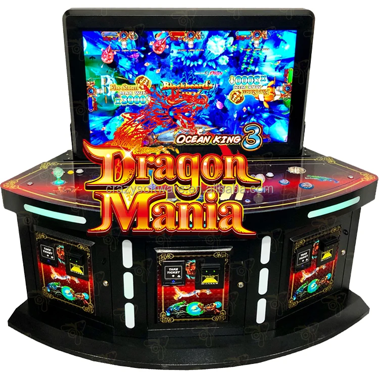 Новое поступление игровых игр с монетами 3 игрока рыба игры США машина Дракон мания