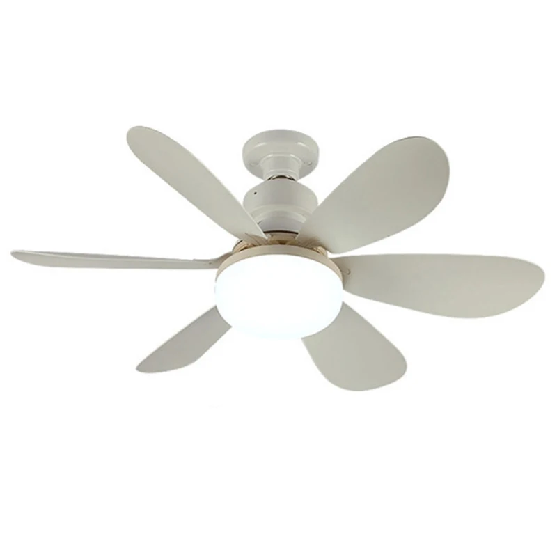 Dimming Three Colors LED Remote Control Socket Ceiling Fan with Light for Home BedRoom