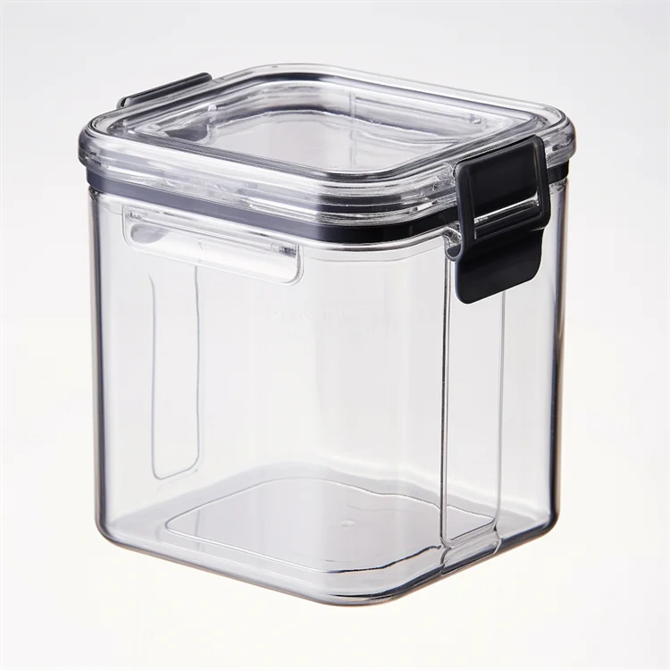 Airtight Pet Plastic Kitchen Fridge Refrigerator Organizer Cabinet Freezer Pantry Storage Container Bins And Boxes With Lid
