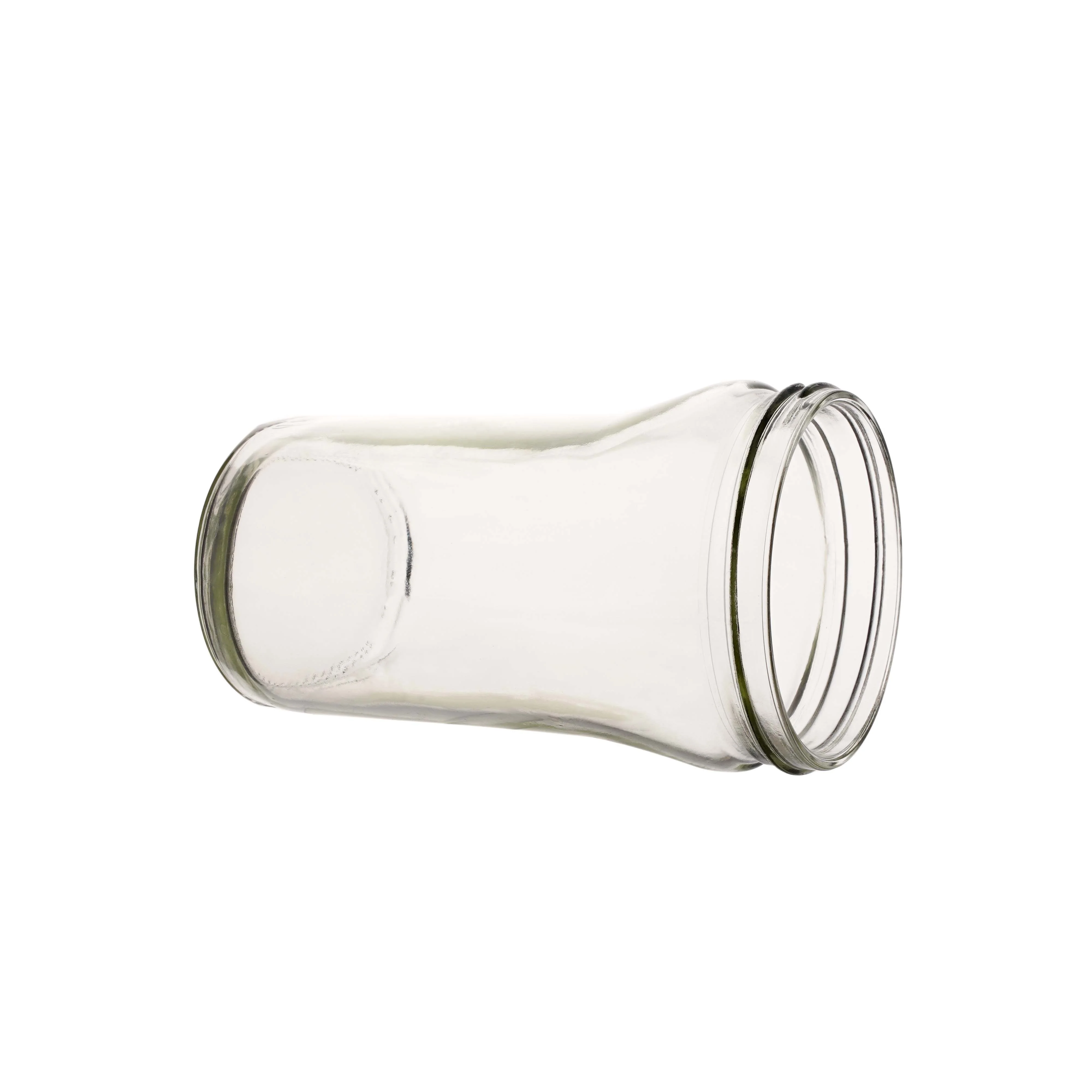 Berlin Packaging 650ml Glass Jam Jar Food Oval Glass Jar Customized Transparent