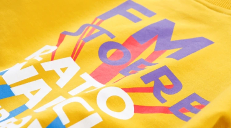 
High quality children crew neck sweatshirt custom polyester cotton kids sweatshirt 