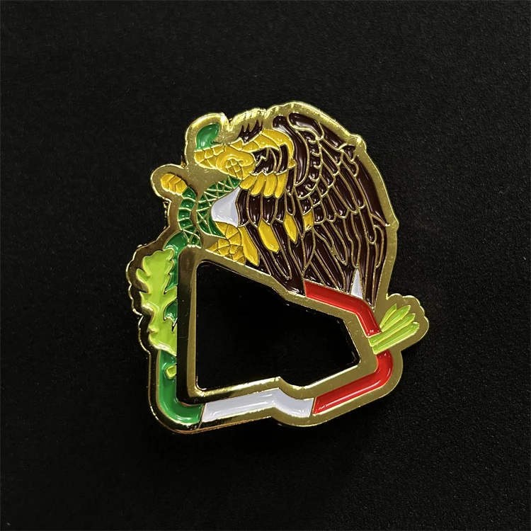 Manufacturer Wholesale Custom Metal Craft Enamel Diamond Frame New Hat Pins Mexican Mexican Pins For Hats