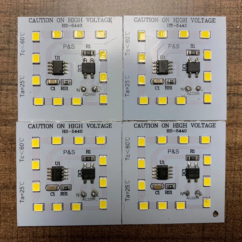 2 Years Warranty Square Shape 40x40mm  6W / 9W / 12W 220v AC LED PCB PCBA Light Module for Bulb Light and Downlight