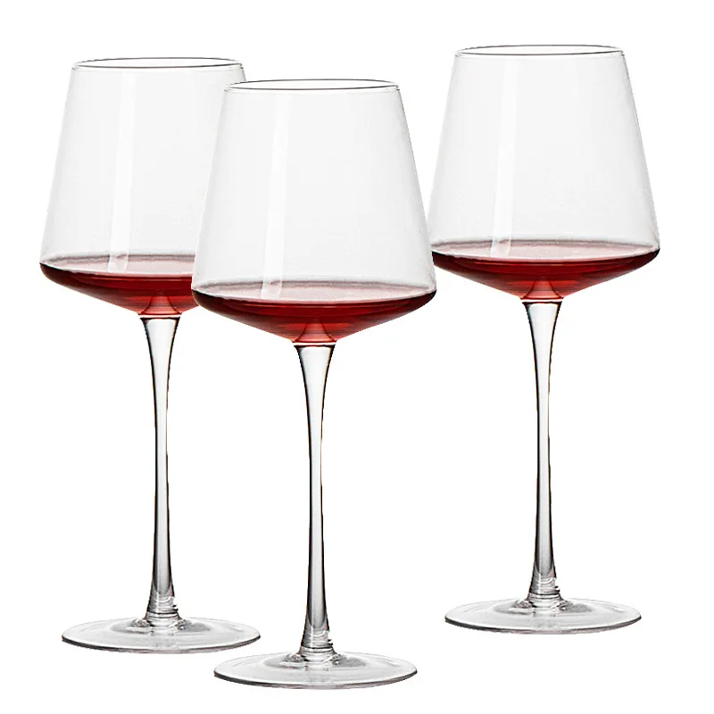 Burgundy Crystal Glasses Goblet Red Wine Glass Cup Set