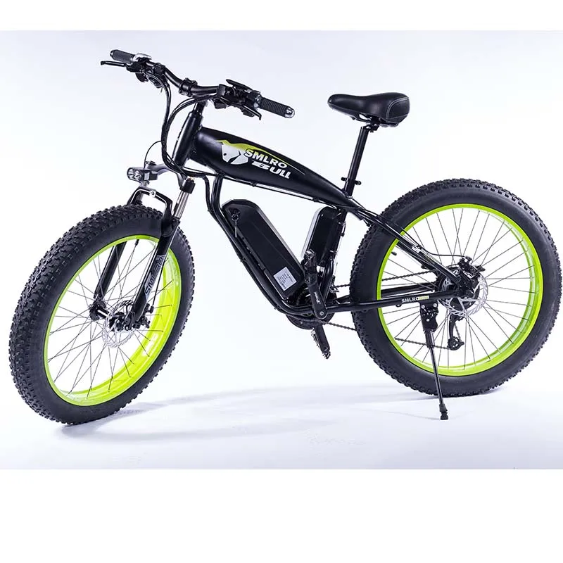 Новейший электрический велосипед 48V 350W 10AH Мужская горная фара для электровелосипеда в 21 скорость 26 дюймов жира шин дорожный снежные велосипедные педали