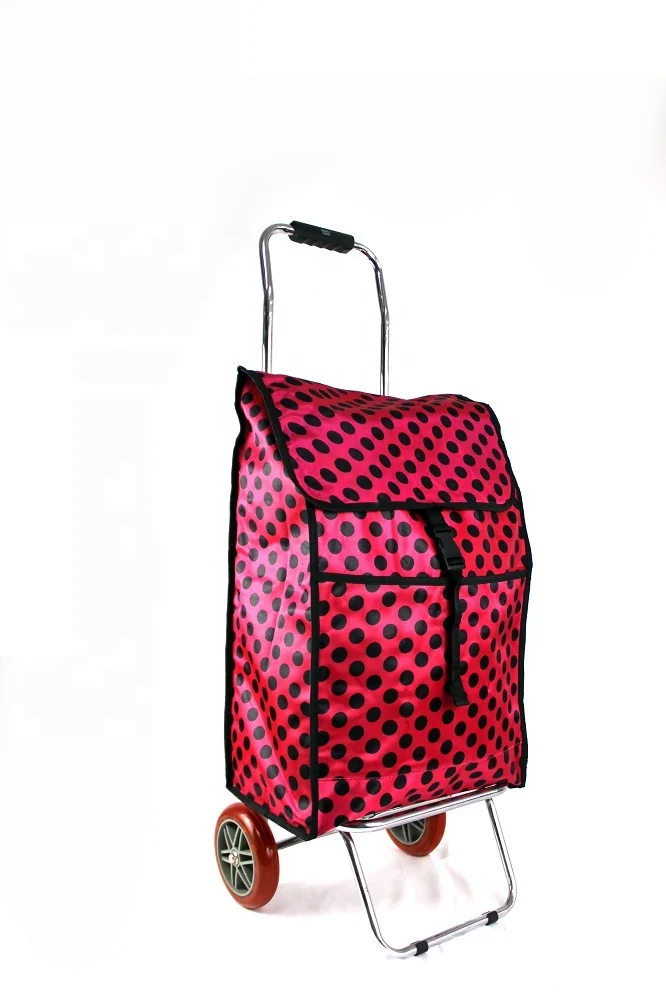 New style trolley lightweight with big wheels custom foldable shopping  bag