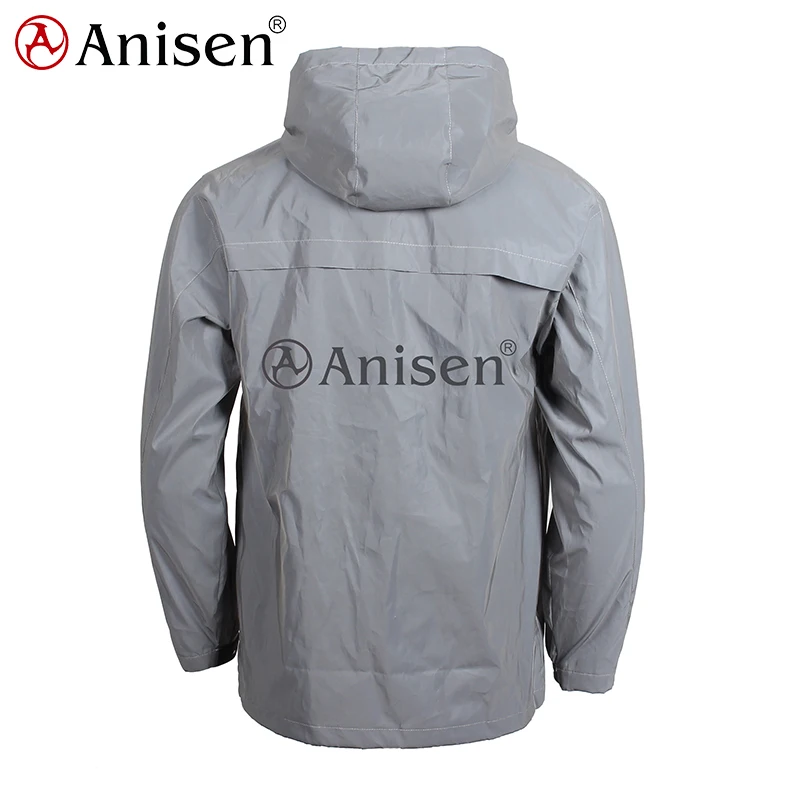 Новинка 2020, стильная ветровка для занятий спортом, бега, езды, 3 м, радужная Светоотражающая уличная Водонепроницаемая Мужская Светоотражающая куртка