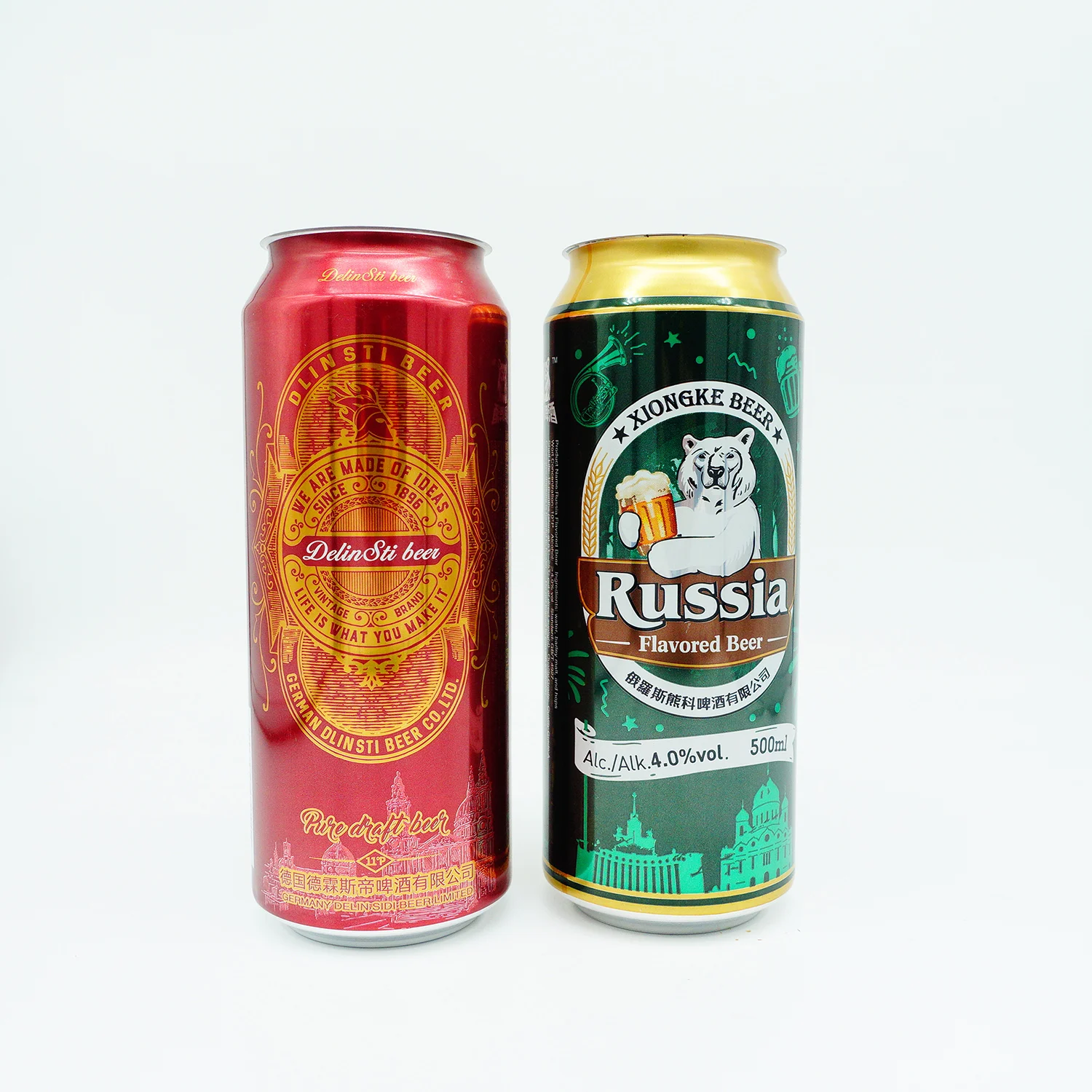 Custom Empty Printed metal can slim sleek standard 250ml 355ml 330ml 473ml 500ml Aluminum tin can Beverage Beer Soda Drink Cans