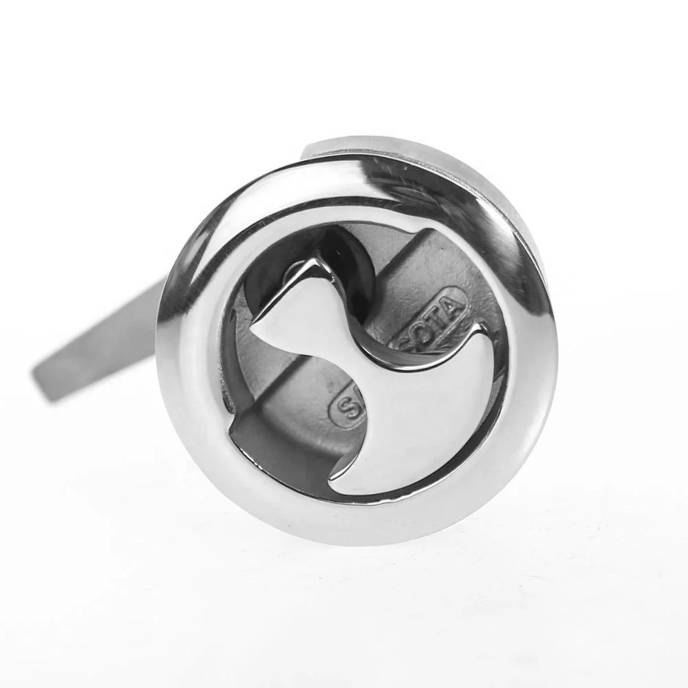 Stainless steel slam latch boat locks and spring loaded cam latch for marine boat