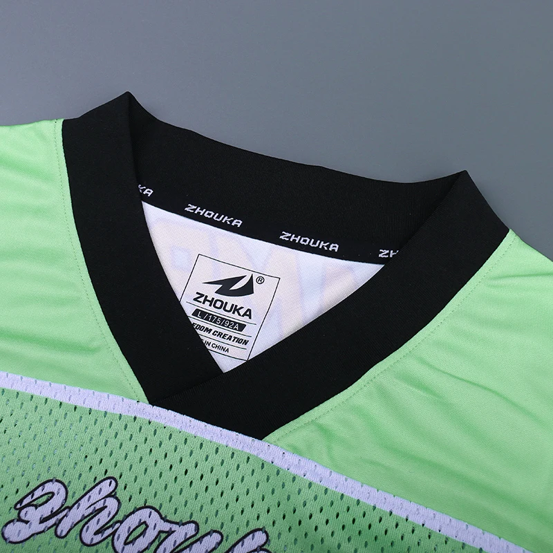 Custom Sublimation Retro Vintage Boxy Cropped Soccer T-shirt  Mesh Street sports Jersey Style V-neck Net Football Shirt Tops