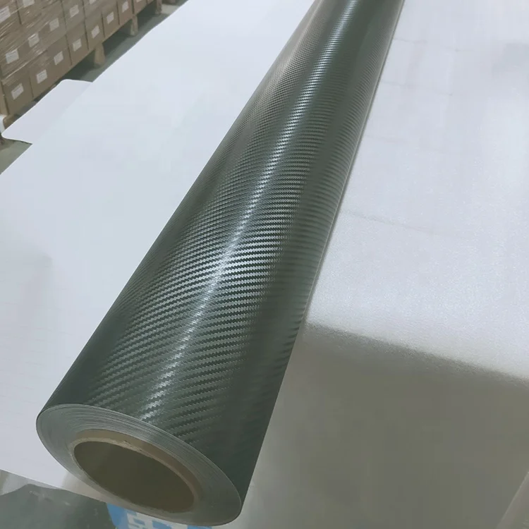 Factory price glossy carbon fiber wrapping film 5D 6D car wrap Sticker vinyl roll
