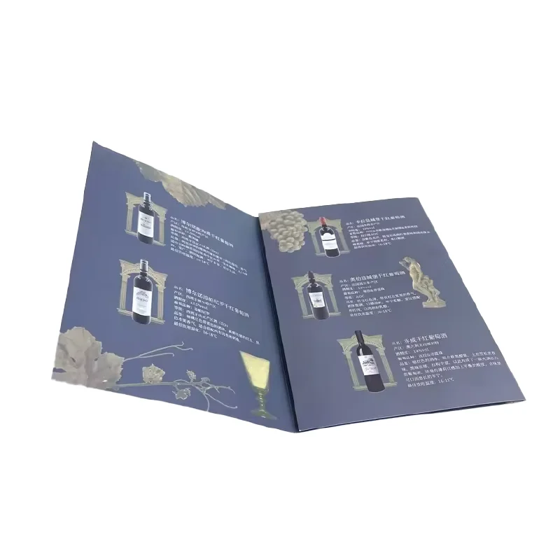 Customized A3 A4 A5 Advertising Brochure Catalog Poster Folding Flyer Offset Printing Newsprint Paper or Corrugated Board