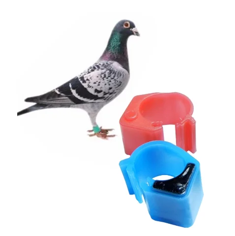 Fowls bird pigeon ring tags RFID foot ring RFID animal LF Bird Foot Ring tag with solutions chicken wing identification